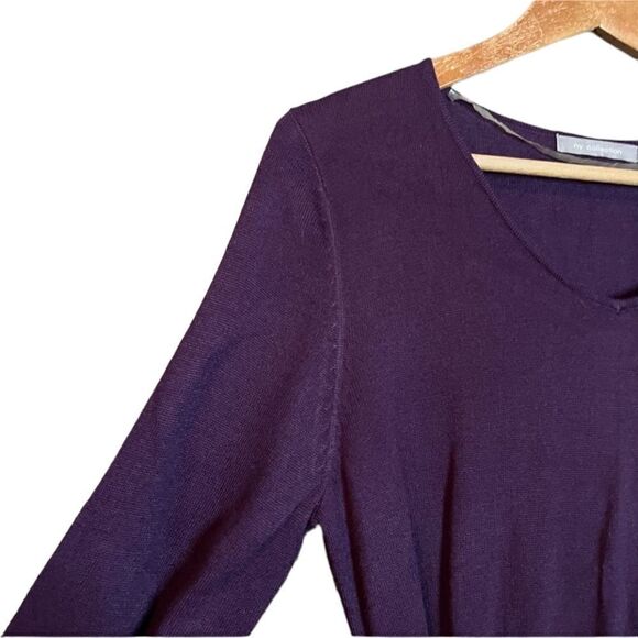NWT! NY collection purple knit dress. Size medium - Picture 8 of 11